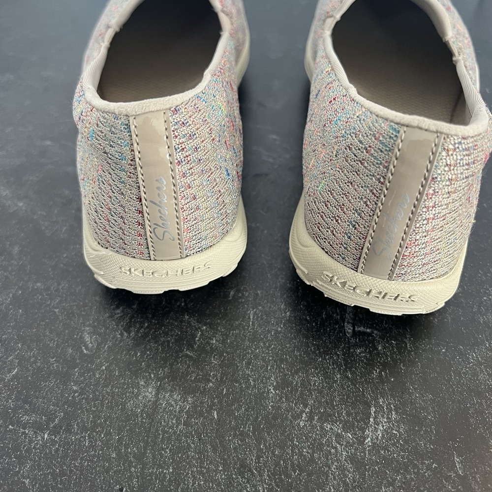Skechers Relaxed Fit Tan and Rainbow Women's Size 7 - Roomy Toebox, Cushioned - Picture 8 of 13
